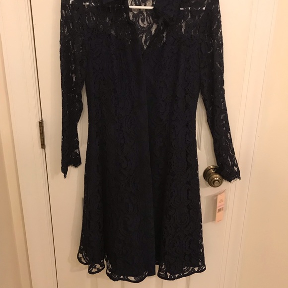 nanette Dresses & Skirts - Navy Lace Dress Sz 6